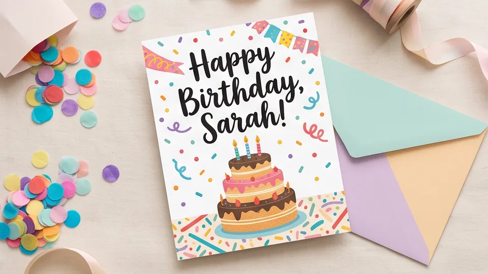 Birthday Card example