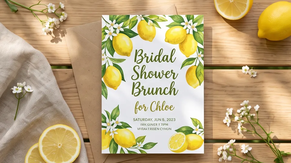 Bridal Shower Invitation example