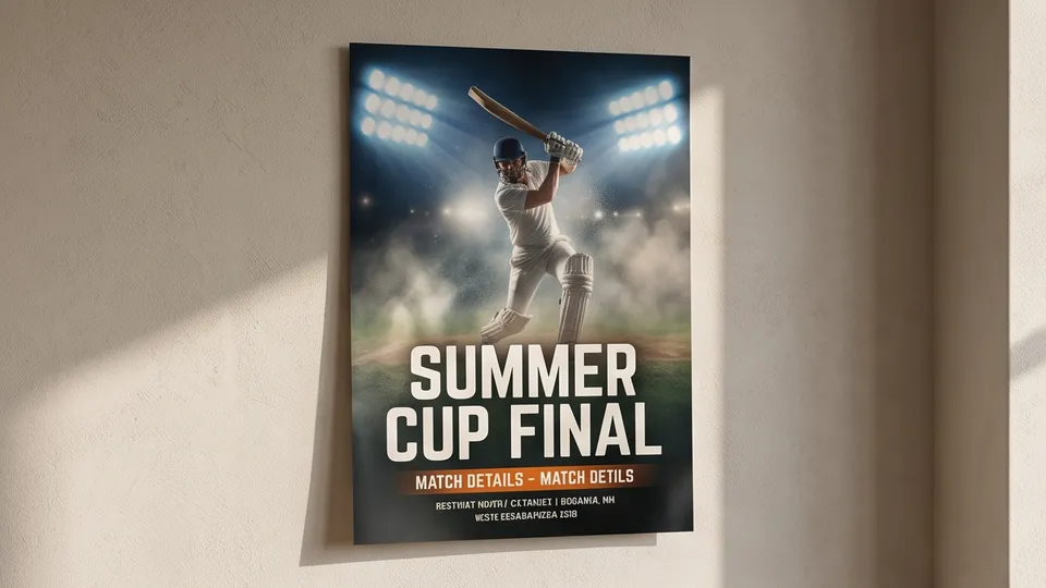Cricket Poster example