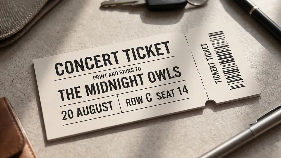 Event Ticket example