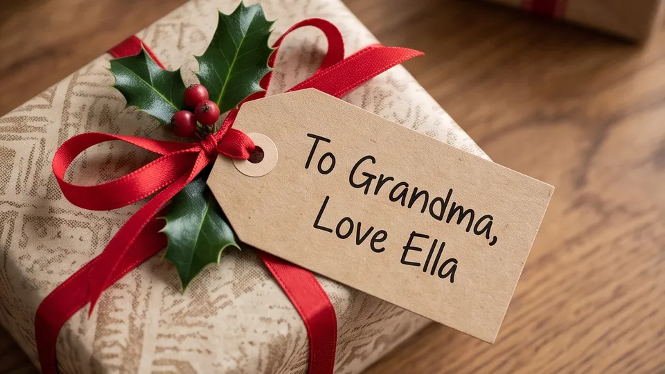 Gift Tag example