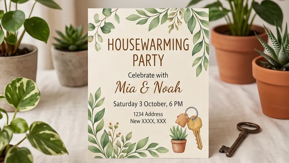 Housewarming Invitation example