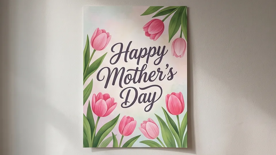 Mother's Day Poster example