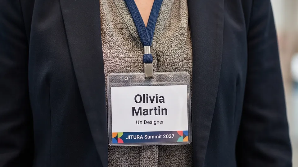 Name Tag example