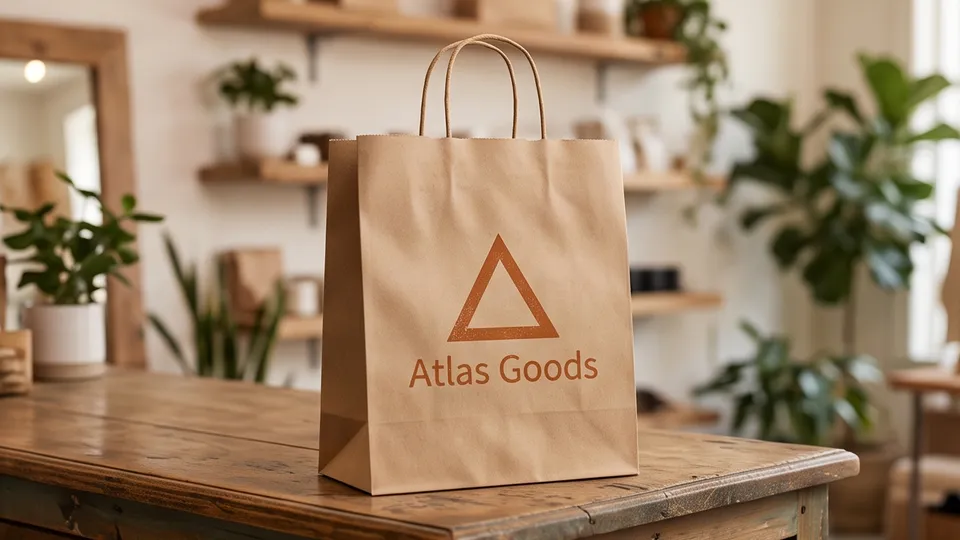 Paper Bag Mockup example