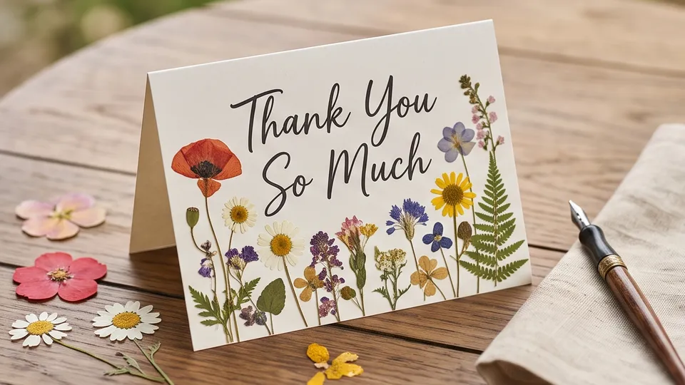 Thank You Card example
