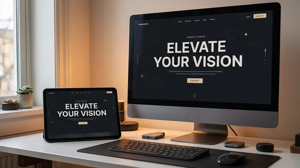 Website Mockup example