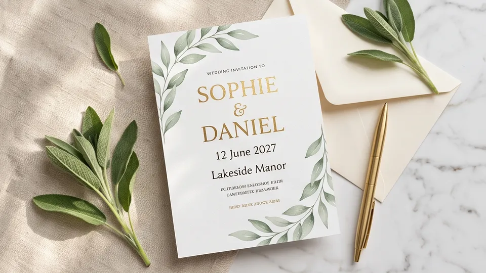 Wedding Invitation example