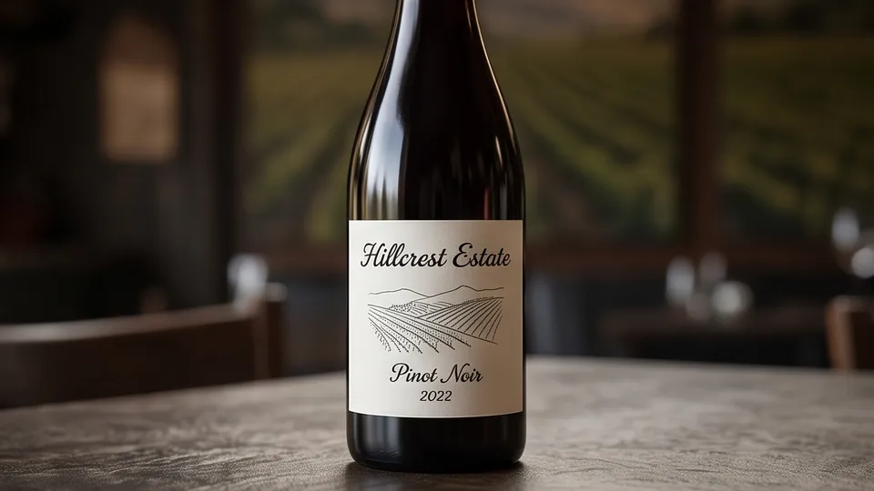 Wine Label example