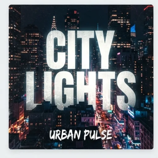 Hip-hop album cover with bold integrated title lettering