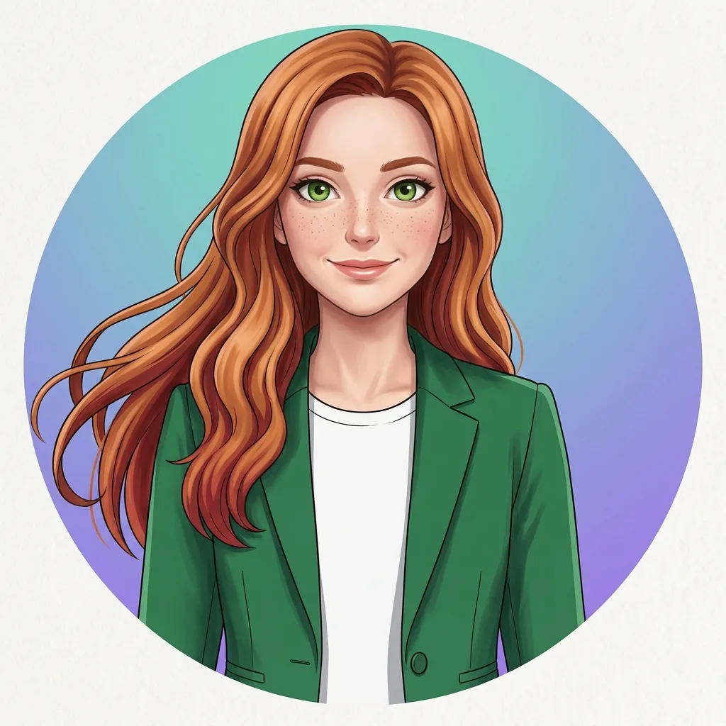 Stylised social media avatar of the sample character