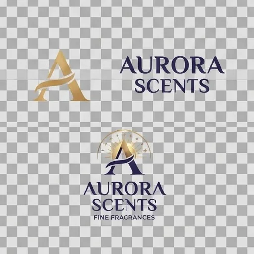 The same brand shown as symbol, wordmark and combination logo