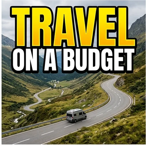 A thumbnail with a bold headline over a mountain road