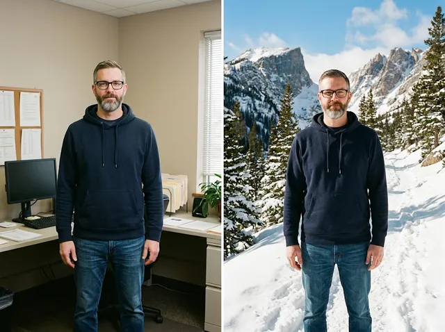 AI Background Changer example
