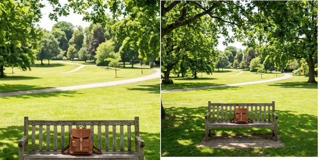 A backpack photo extended to show more of the park