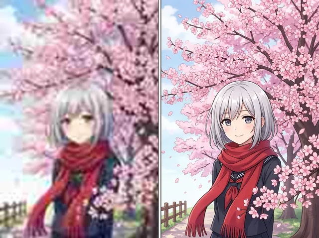 Anime Upscaler example