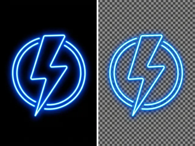 Black Background Remover before and after example