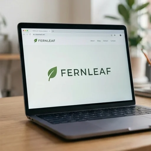 A transparent logo placed on a website header, a business card and a mug