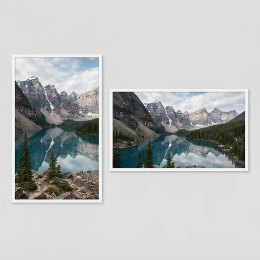 One landscape photo expanded to 9:16 for a story and 16:9 for a banner