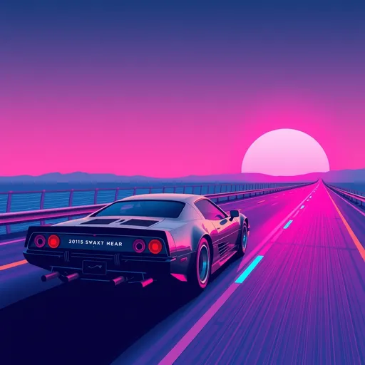 Synthwave style example