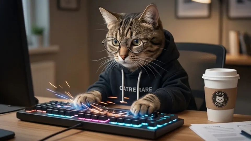 Anthropomorphic Cat Video example