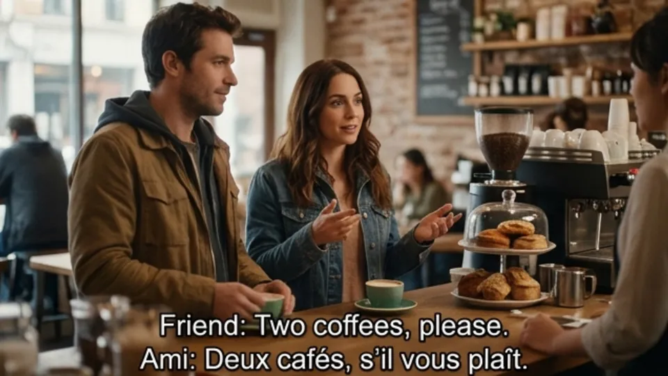 Bilingual Dialogue Video example