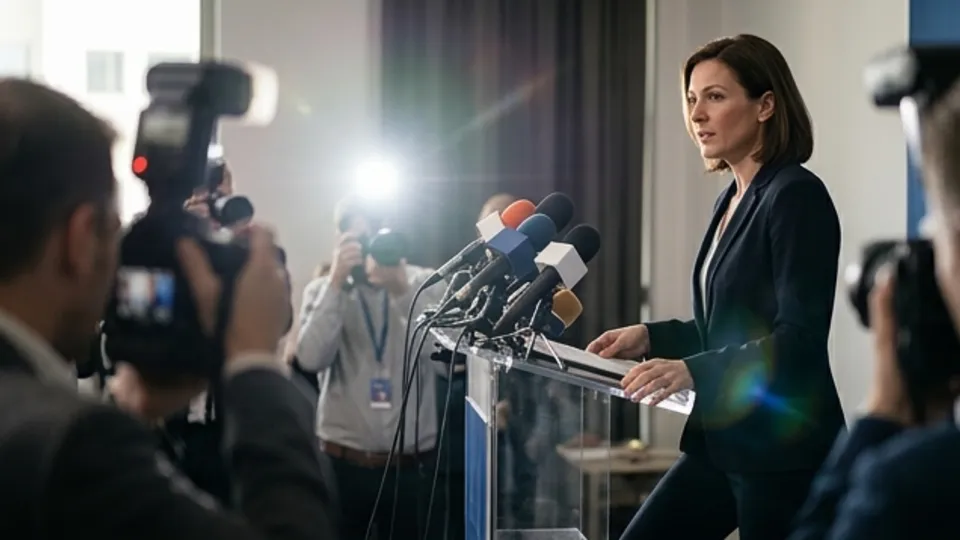 Press Conference Video example