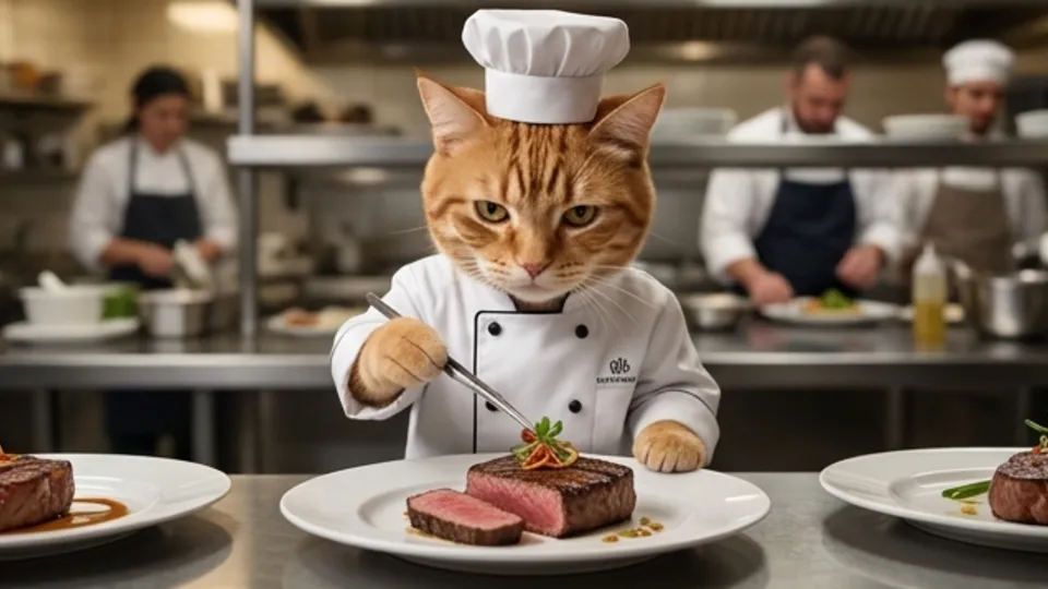 Working Cat Video example